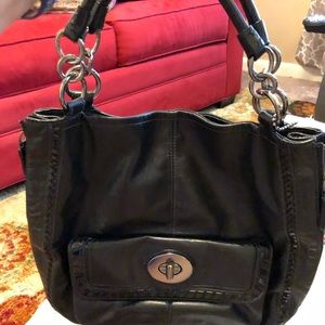Black ***Authentic*** leather Coach purse